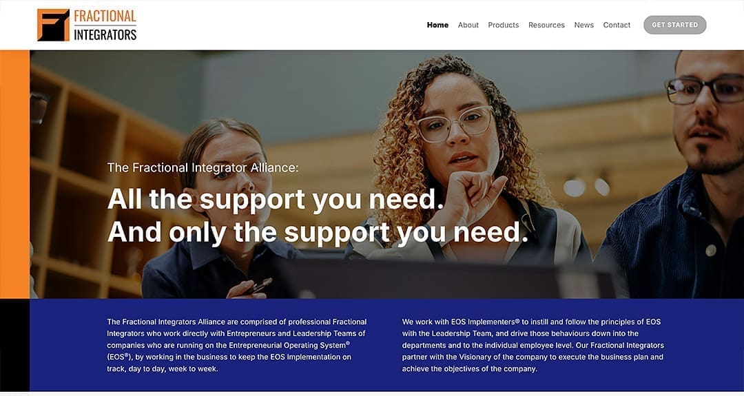 Website redesign: Fractional Integrators