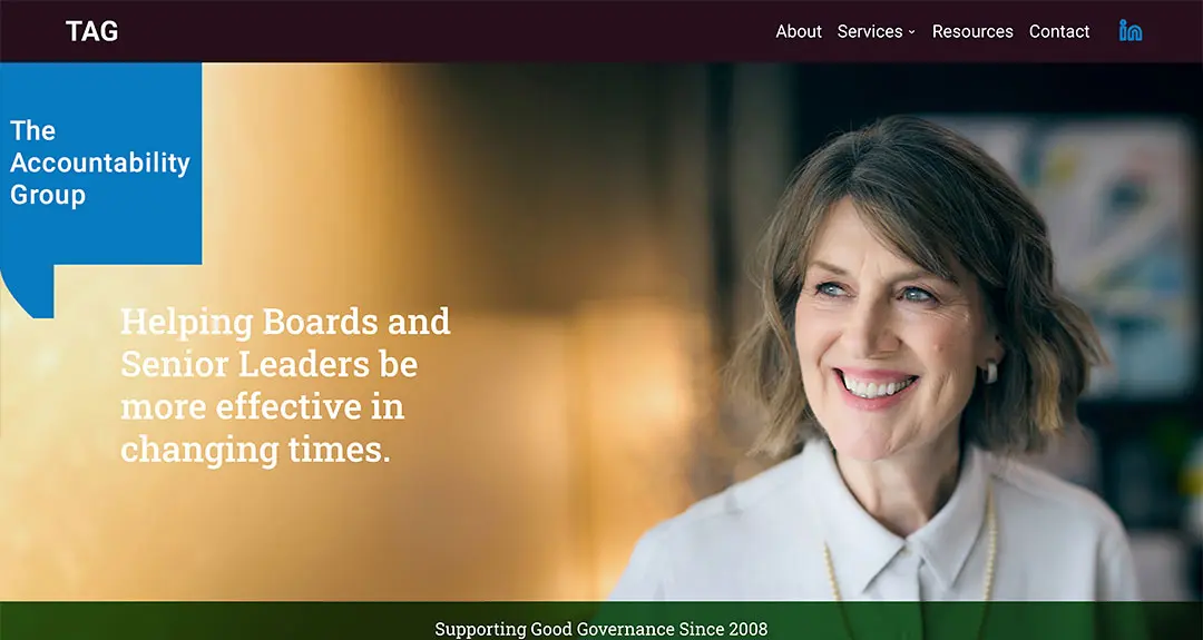 WordPress website implementation: The Accountability Group